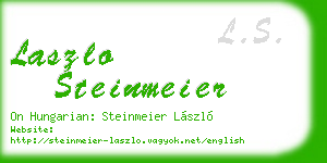 laszlo steinmeier business card